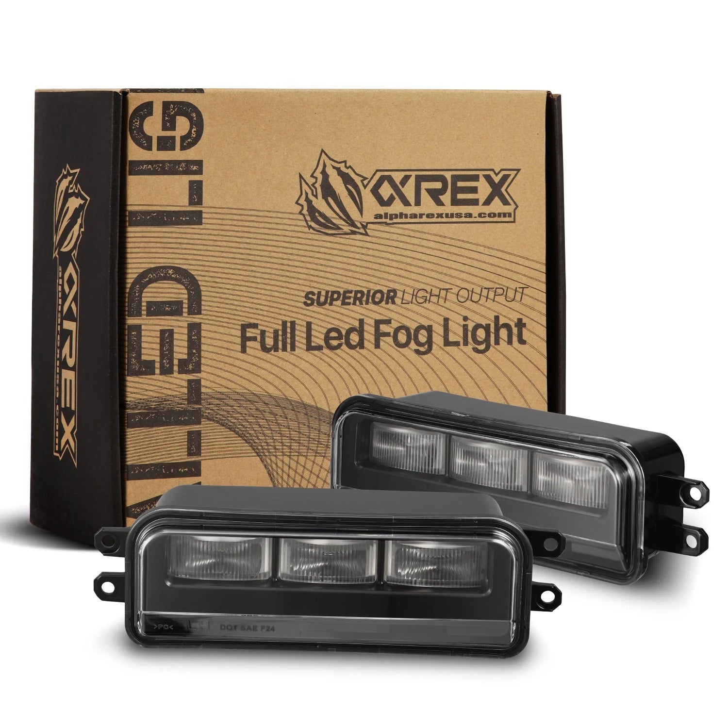Pair LED Daytime Running Lights & Fog Lamps For 2022-2025 Toyota Tundra - Turn Signal DRL