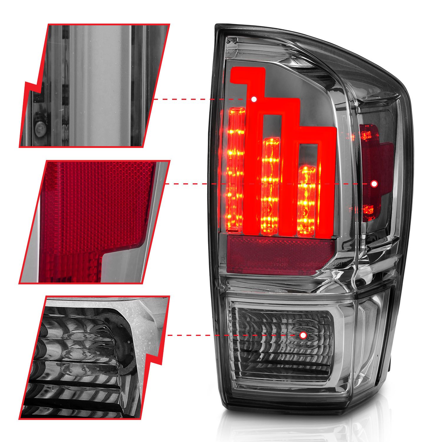 LED Step Style Tail Lights Tacoma (2016-2023)