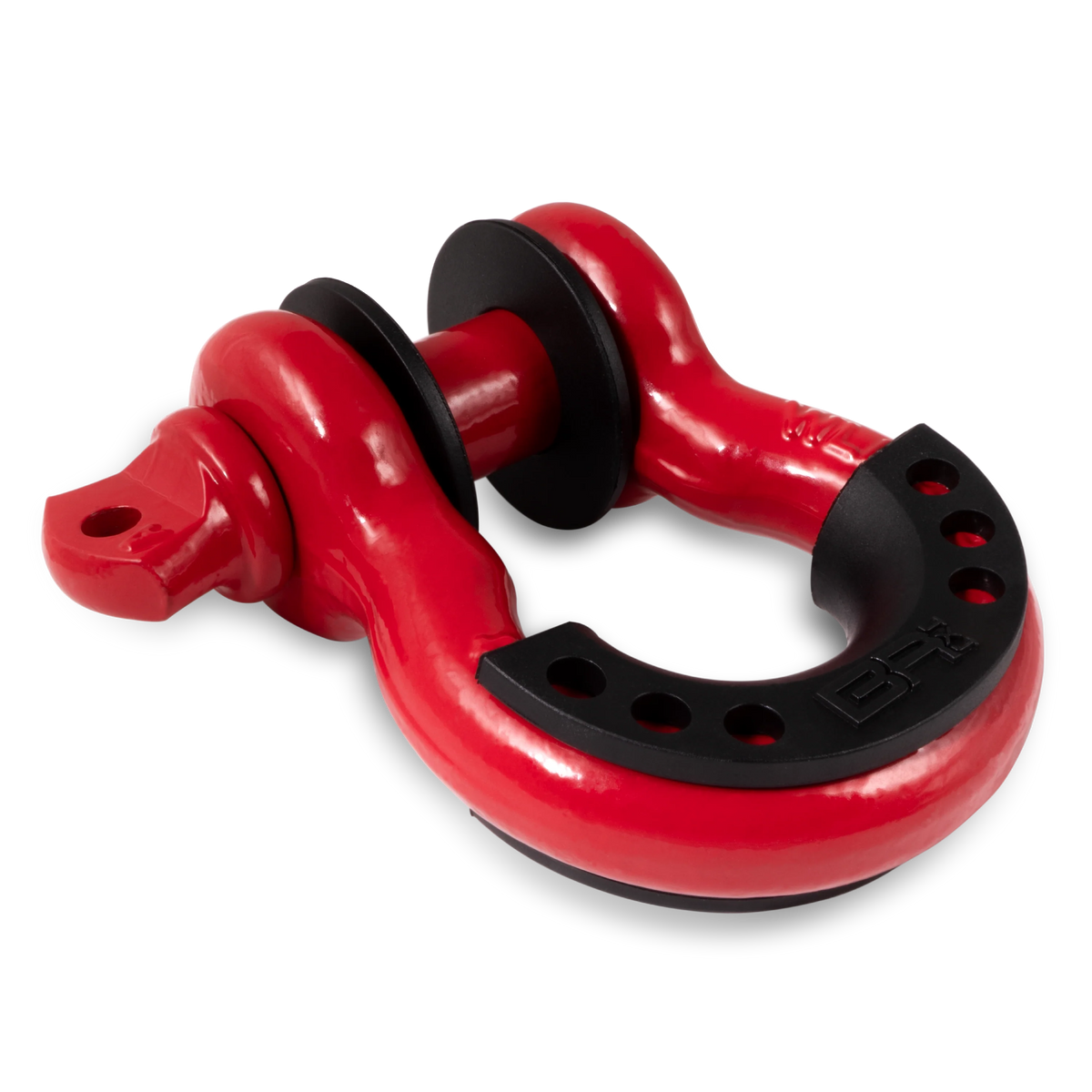 3/4in Red D-Ring with Black Isolator