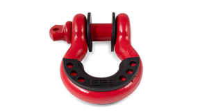 3/4in Red D-Ring with Black Isolator