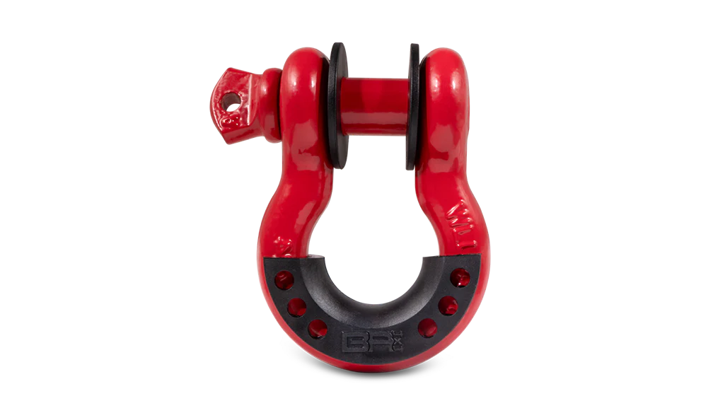 3/4in Red D-Ring with Black Isolator