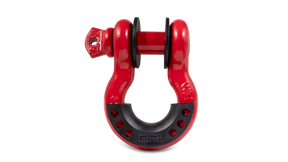 3/4in Red D-Ring with Black Isolator