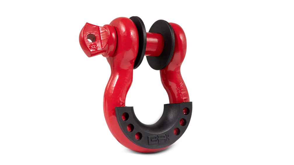 3/4in Red D-Ring with Black Isolator