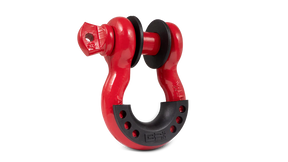 3/4in Red D-Ring with Black Isolator