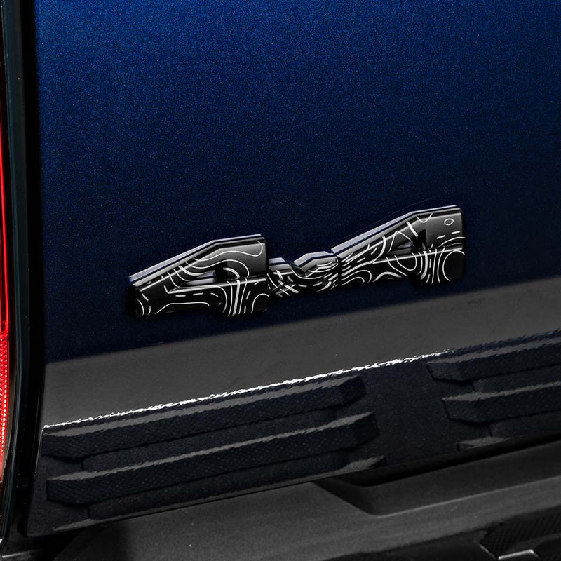 Matte Blackout Emblem Overlay Kit For 4Runner Pro Sport Rear Liftgate