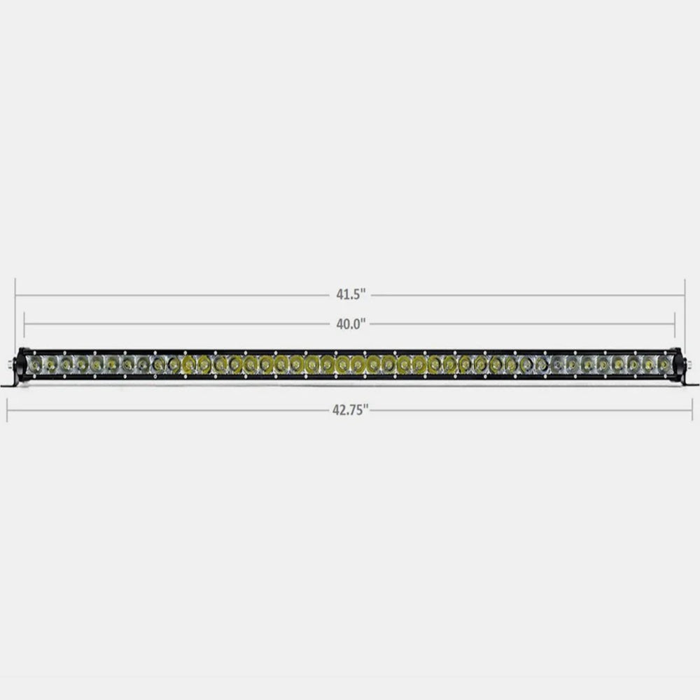 42" Slim Single Row LED Bar (Amber)