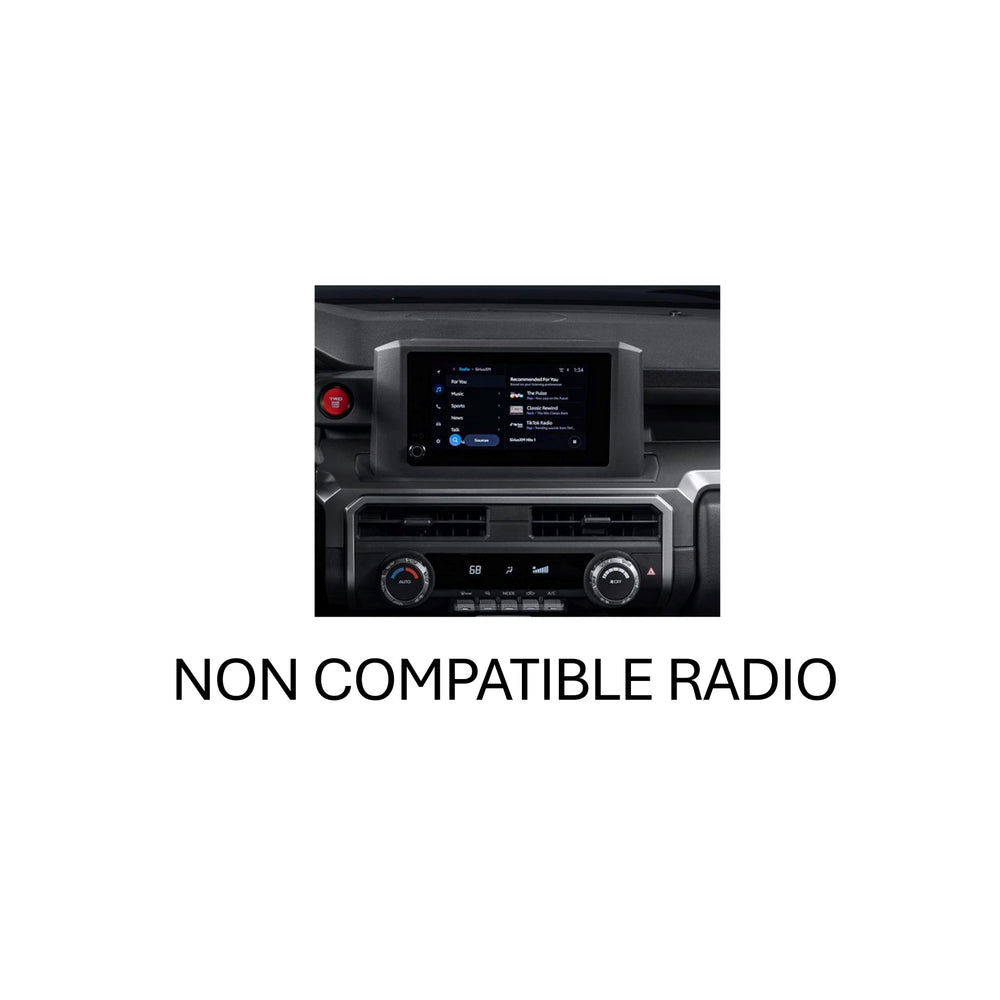 Non compatible smaller Toyota radio for the AJT Design V2 radio knob