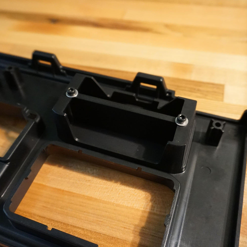 2WD Plate fitted in the removed Tundra center console panel
