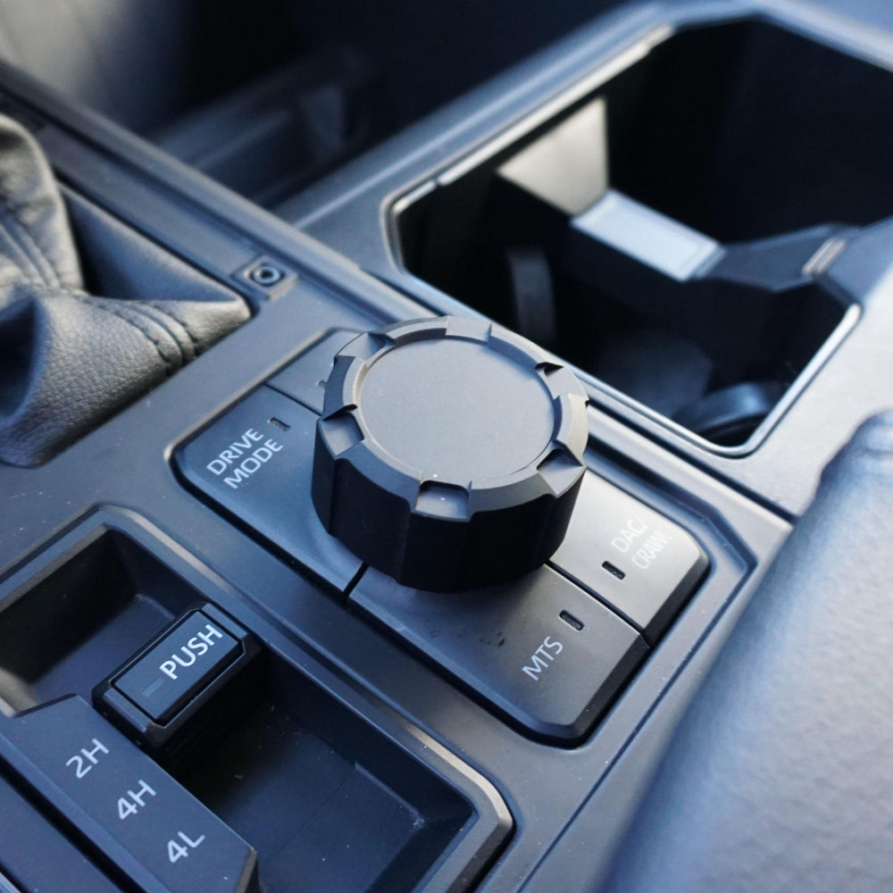 AJT Design V2 drive mode knob in a Tundra center console