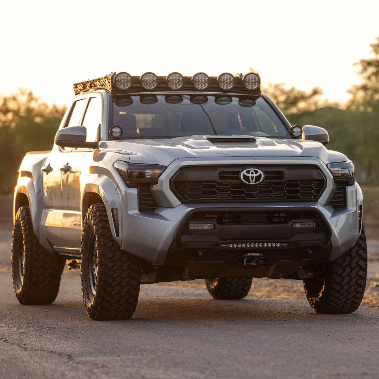 Stealth Center Mount Winch Front with Top Hoop Bumper Tacoma (2024+)