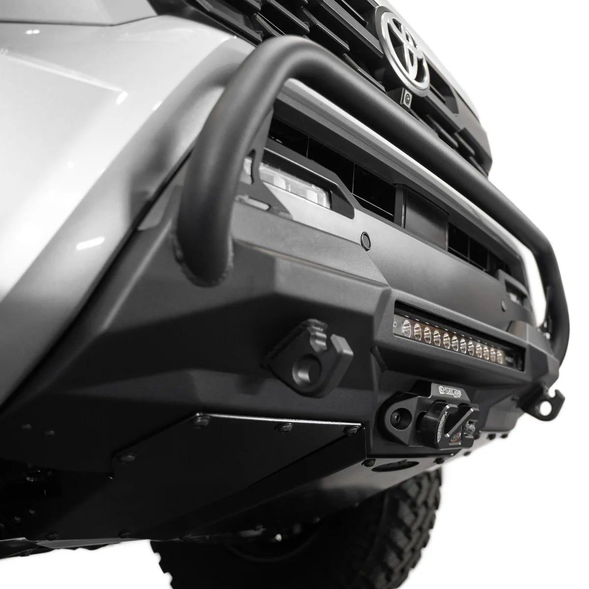 Stealth Center Mount Winch Front with Top Hoop Bumper Tacoma (2024+)