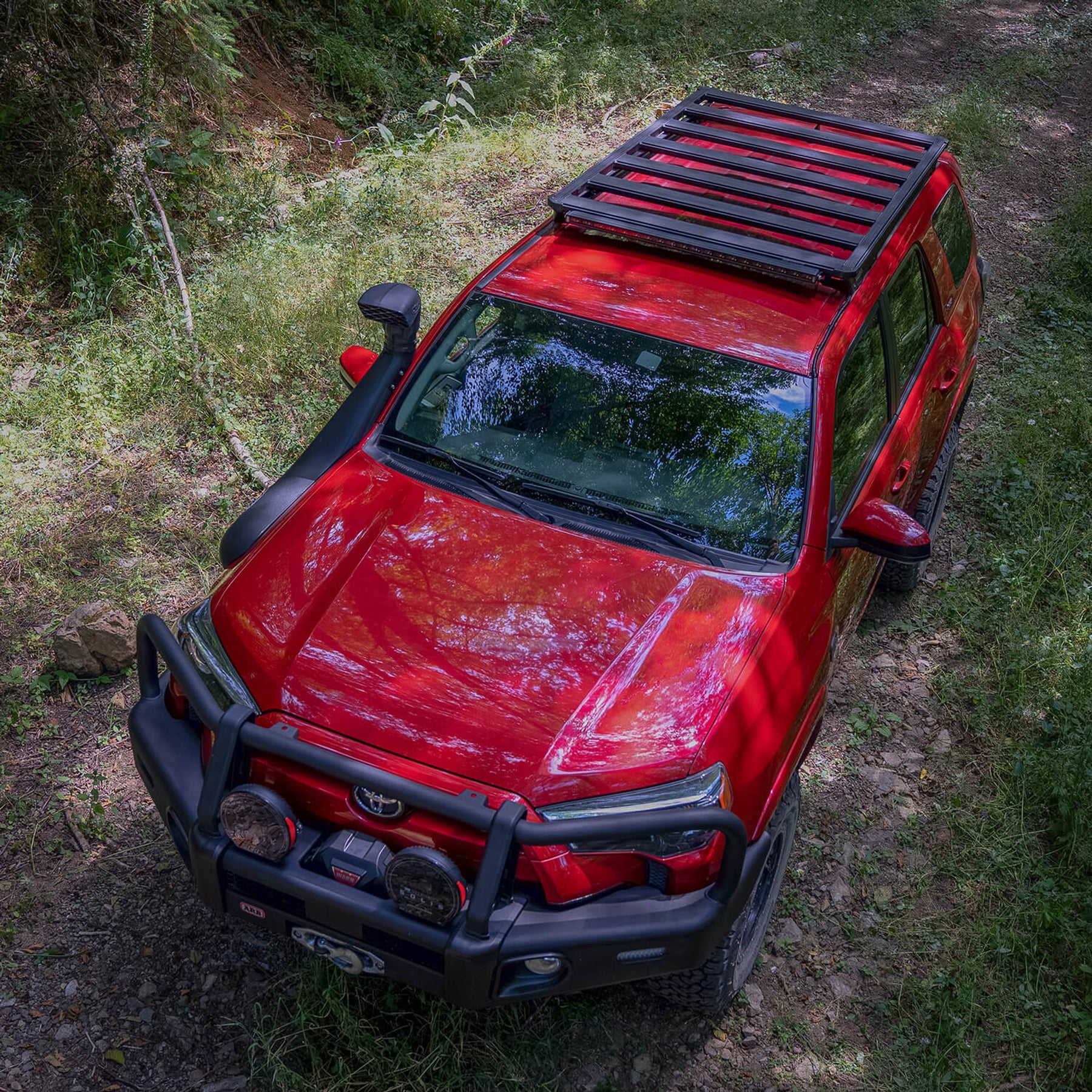 Base Roof Rack with Mount & Deflector 4Runner (2010-2024)