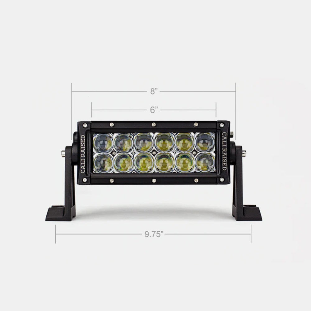 8" Dual Row 5D Optic OSRAM LED Bar