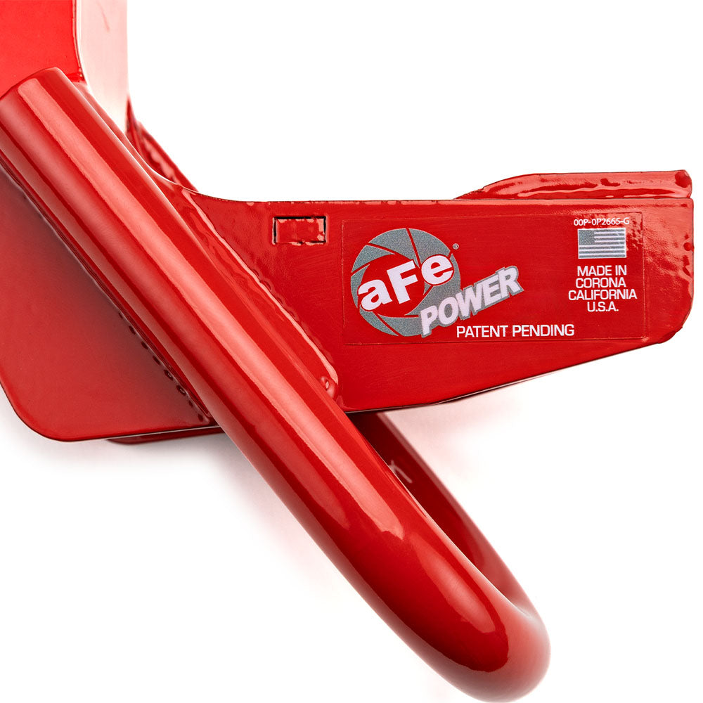 aFe POWER Front Tow Hook Red
