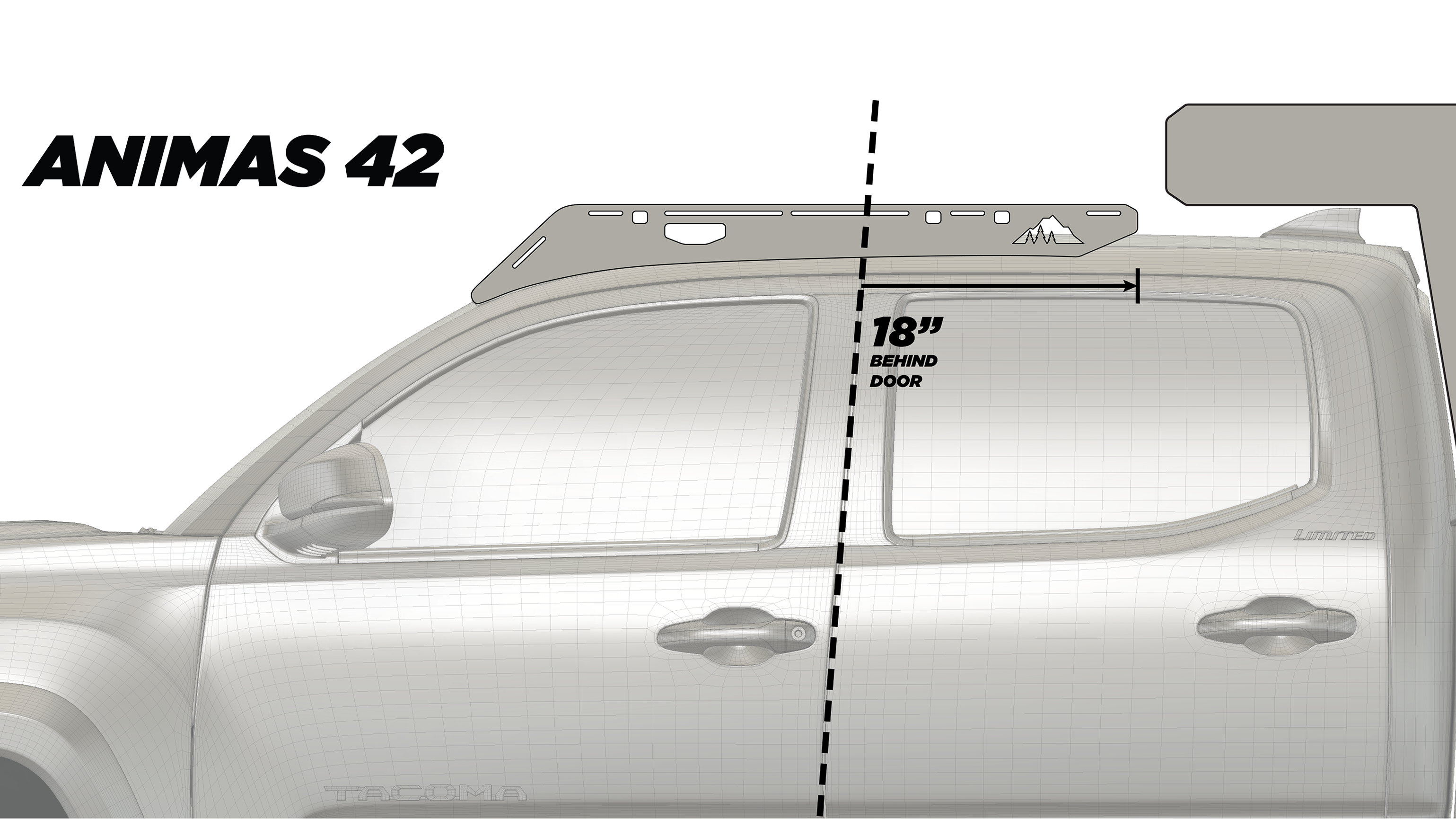 The Animas Camper Roof Rack Tacoma (2005-2023)