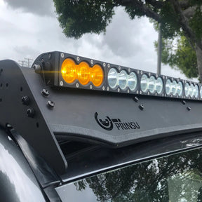 Dual Function Amber/White LED Light Bar Prinsu Mounting Brackets