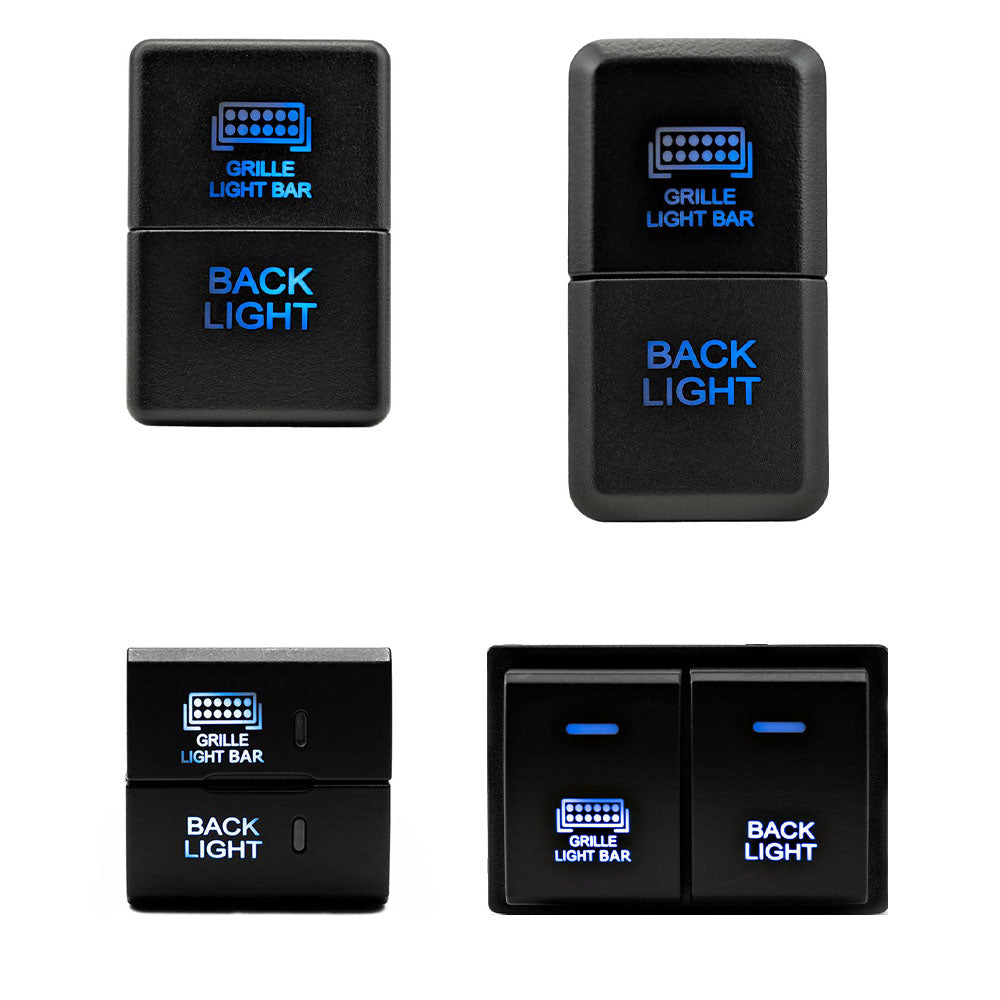 Grille Light Bar & Backlight Dual Function Switch 4Runner (2010+) & Tacoma (2016+) & Tundra (2007+) & Sequoia (2023+) & Land Cruiser (2024+)