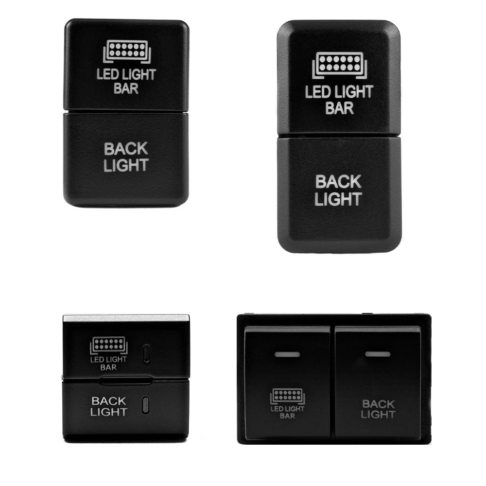 LED Light Bar & Backlight Dual Function Switch 4Runner (2010+) & Tacoma (2016+) & Tundra (2007+) & Sequoia (2023+) & Land Cruiser (2024+)