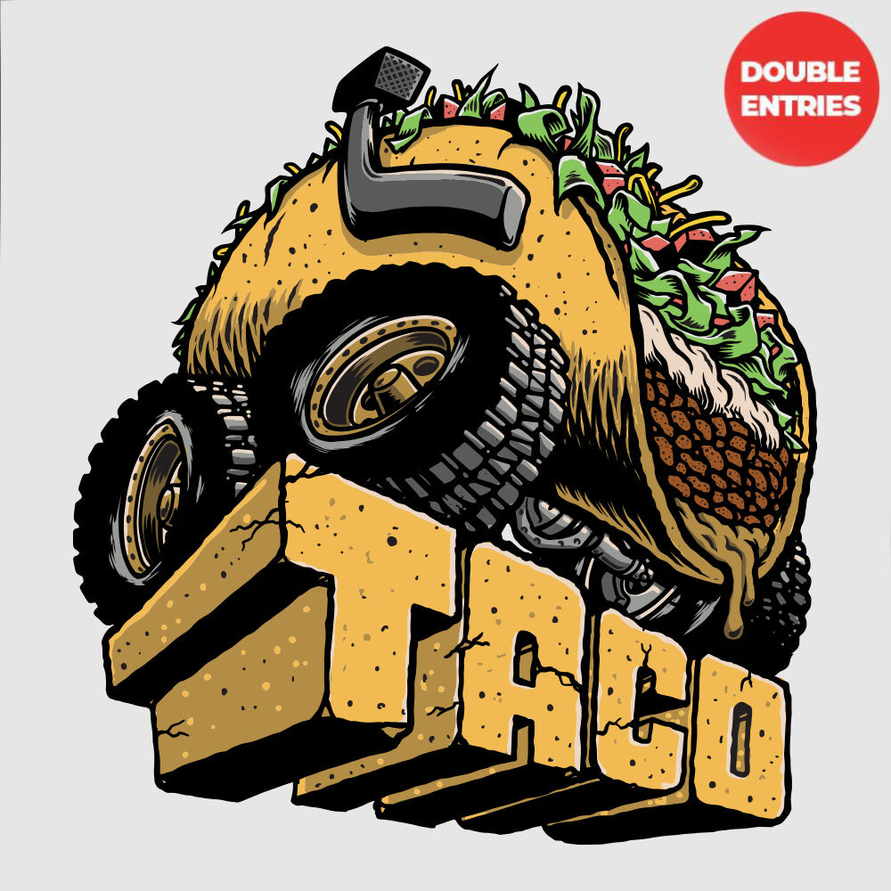 Gnarly Taco Sticker