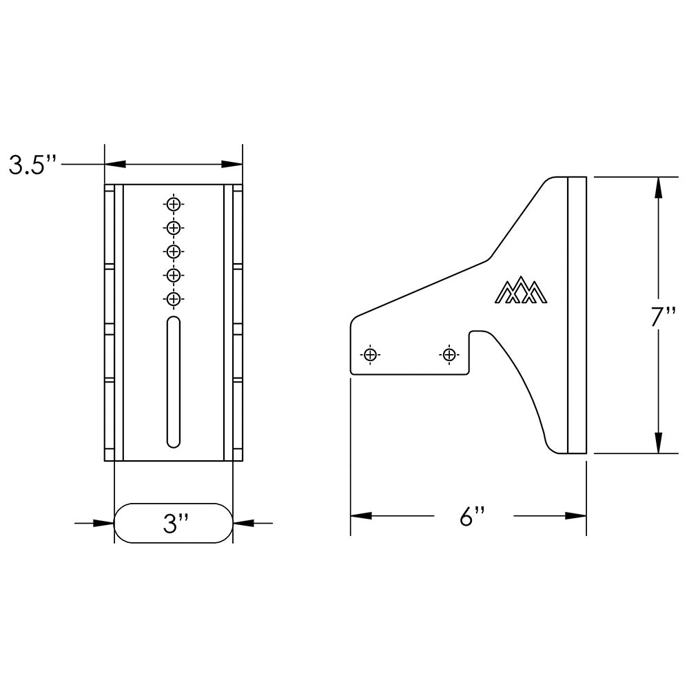 HD Awning Brackets for DRIFTR Roof Racks