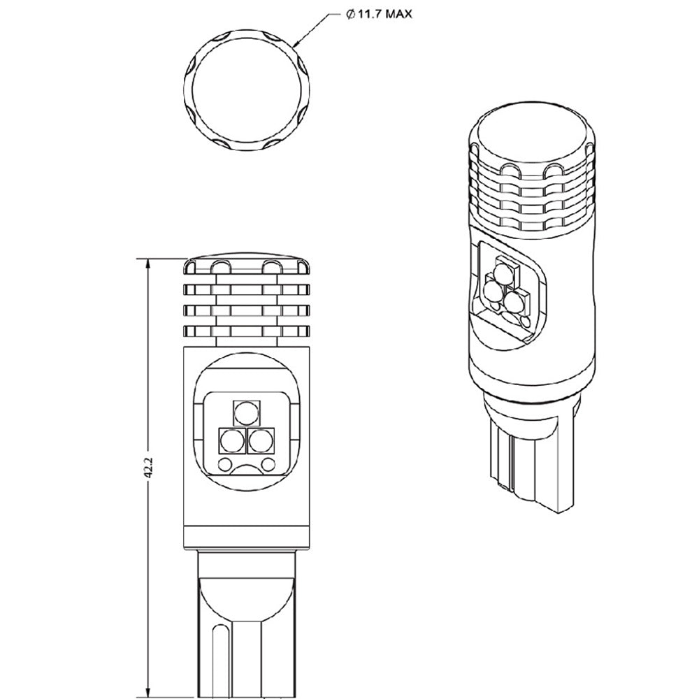 LED High Output Reverse Light Bulbs Tacoma (2016-2023)