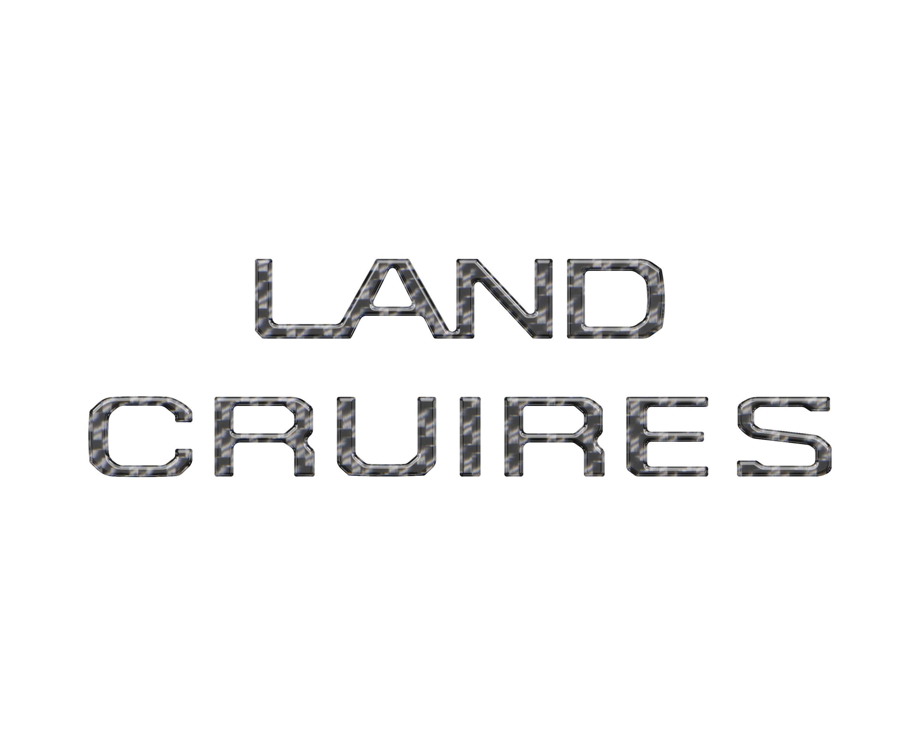 Rear Liftgate Letter Overlays Land Cruiser (2024+)