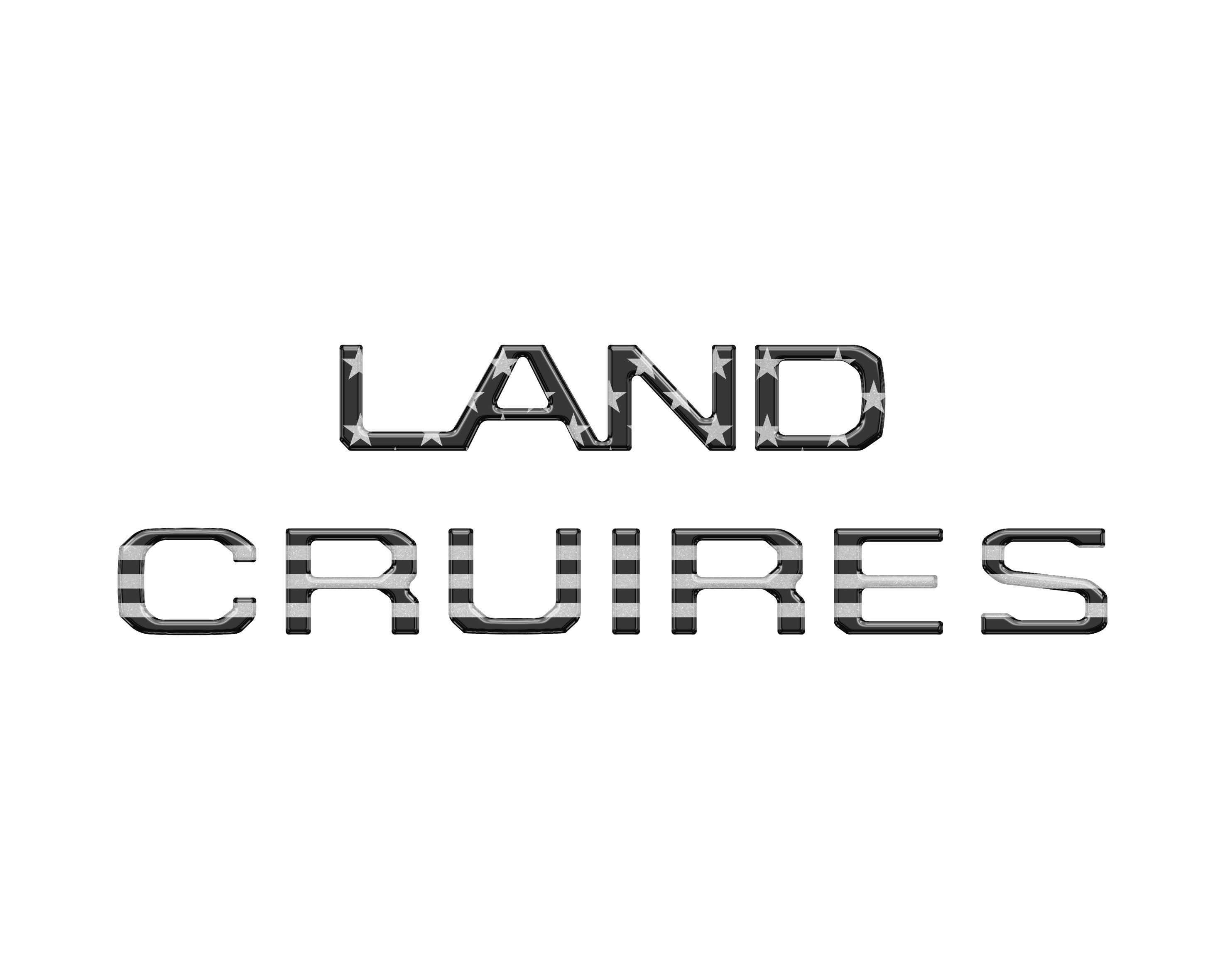 Rear Liftgate Letter Overlays Land Cruiser (2024+)