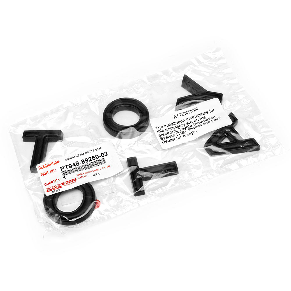 OEM TRD Pro / TrailHunter Grille Letter Overlays 4Runner (2025+)