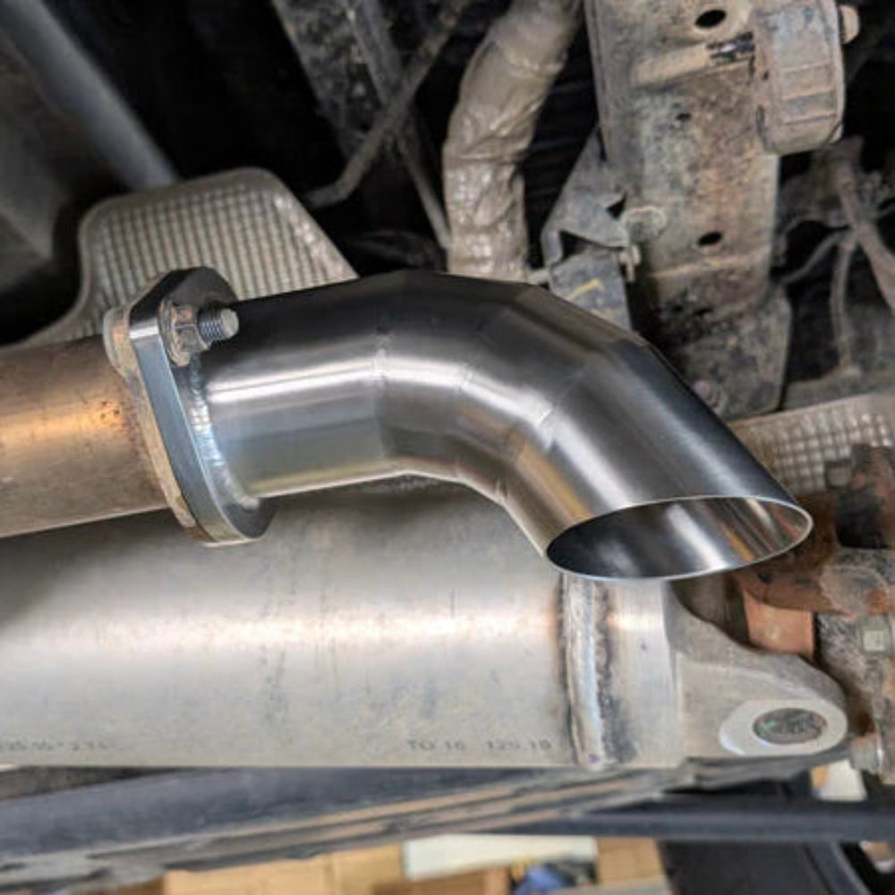 SXTH Element off-road trail pipe installed on a 2022 Toyota Tundra