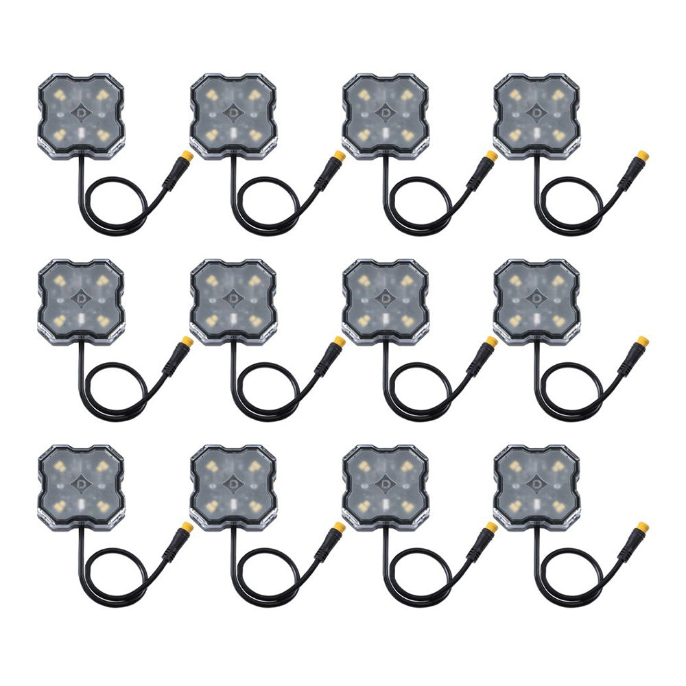 Stage Series LED Rock Light Kit Single-color & RGBW (12-Pack)