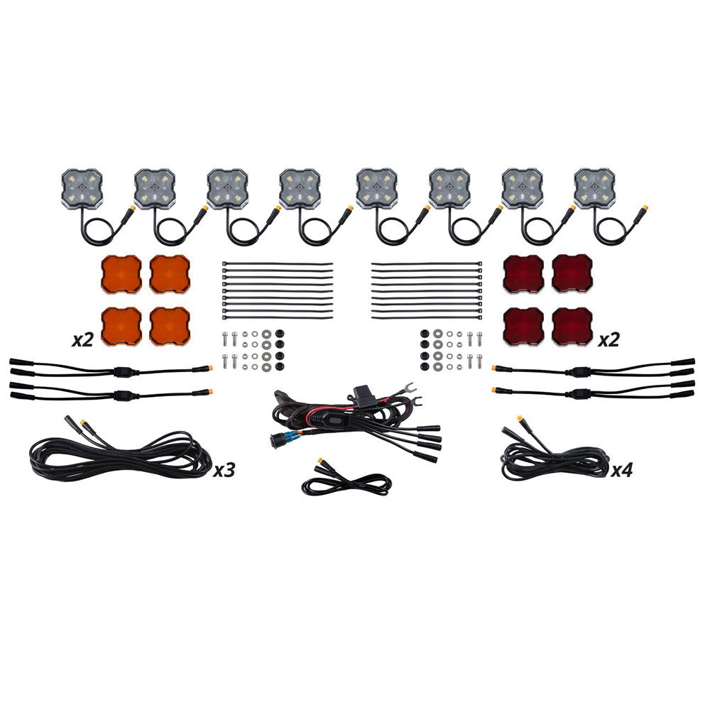 Stage Series LED Rock Light Kit Single-color & RGBW (8-Pack)