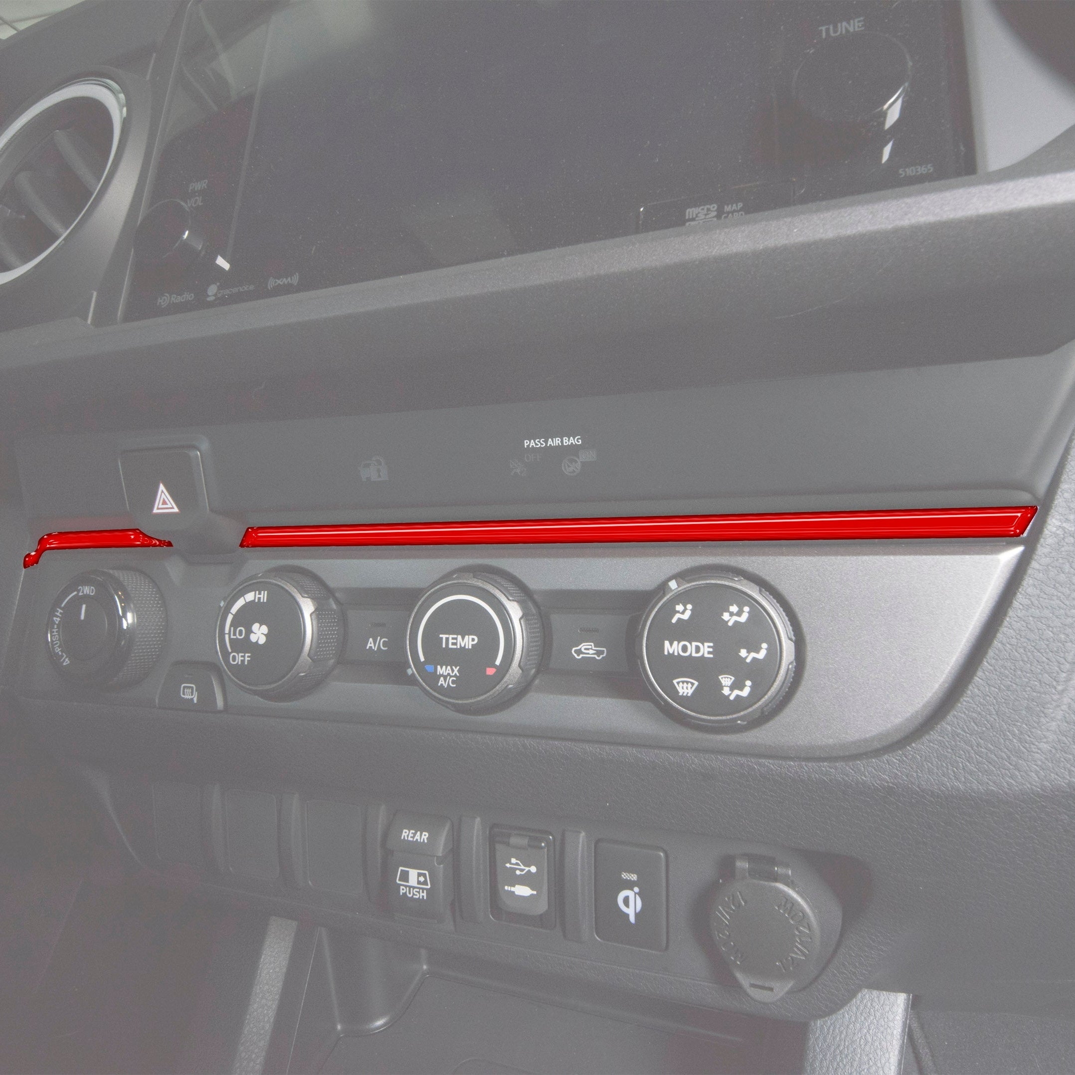Strip Above Climate Control Accent Overlay Tacoma (2016-2023)