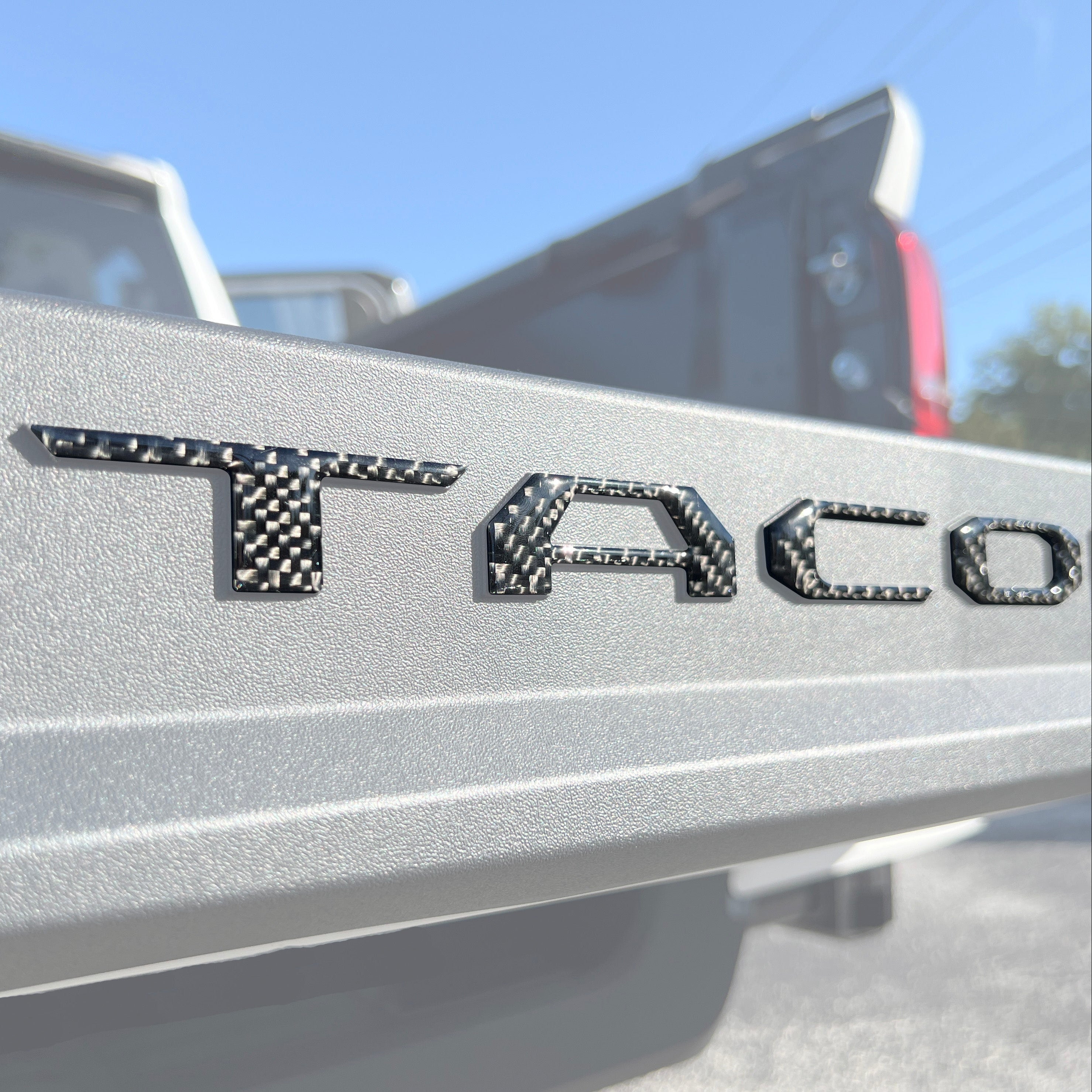 Bed Rail Tailgate Letter Overlays Tacoma (2024+)