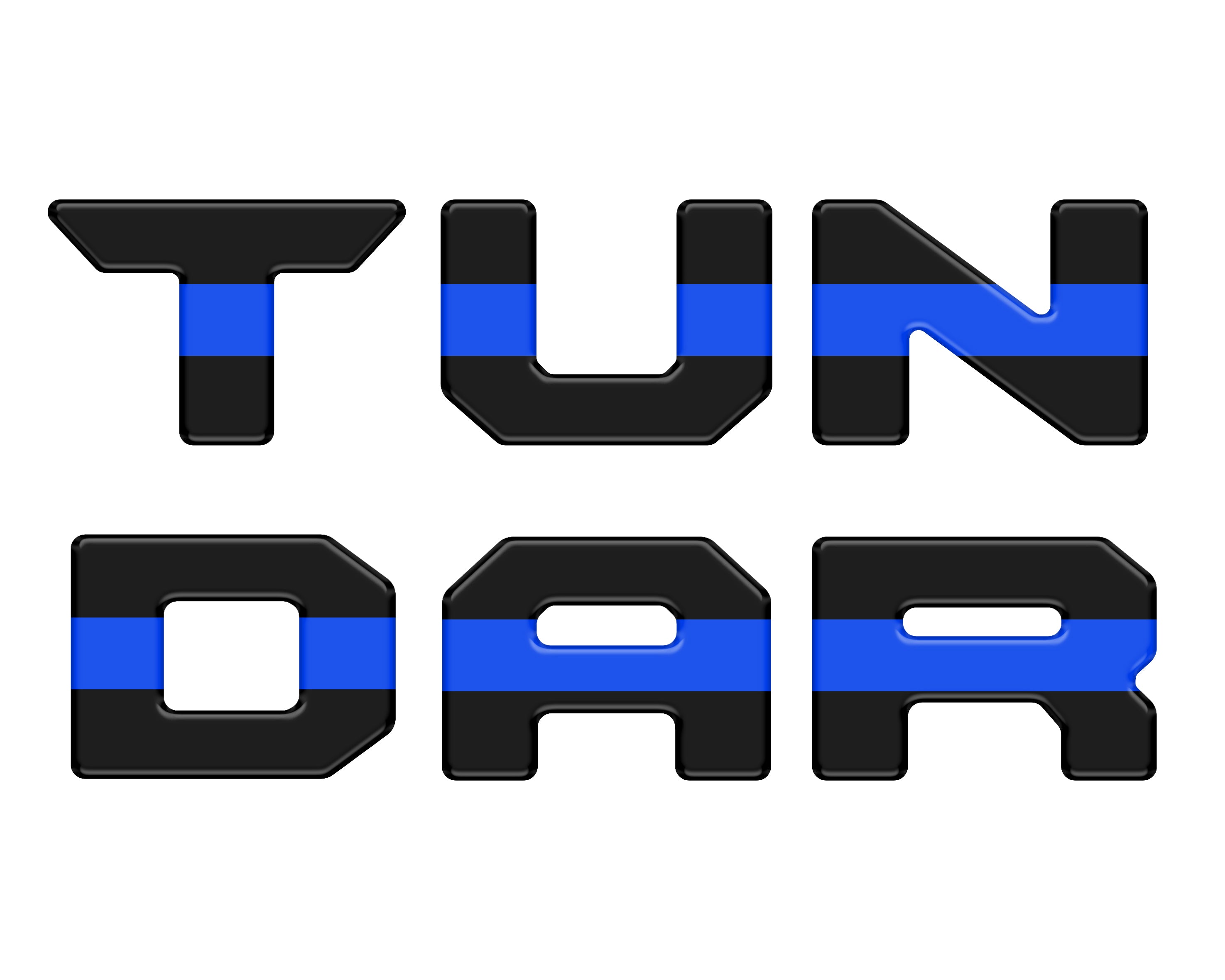 Bed Rail Tailgate Letter Overlays Tundra (2022+)