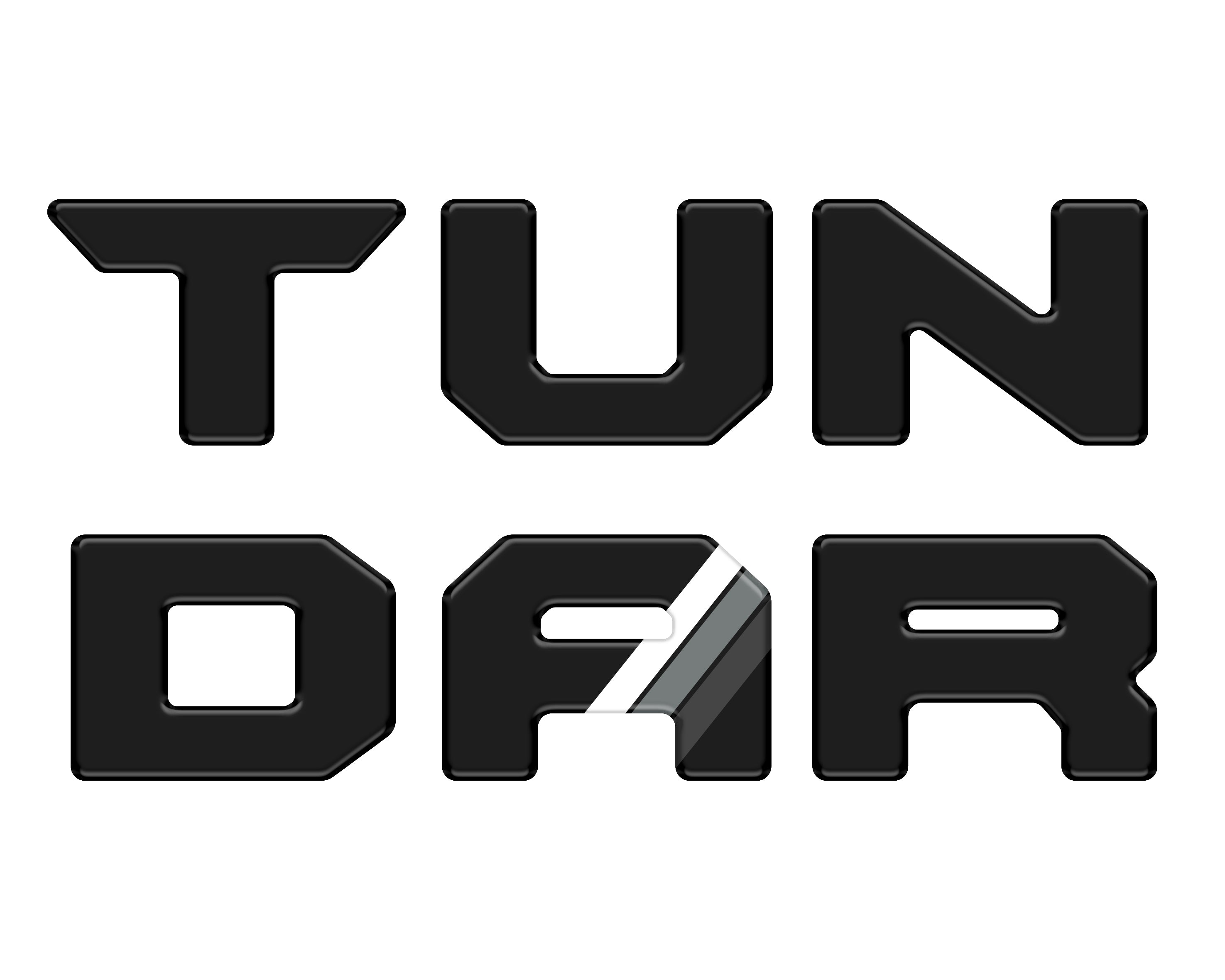 Bed Rail Tailgate Letter Overlays Tundra (2022+)