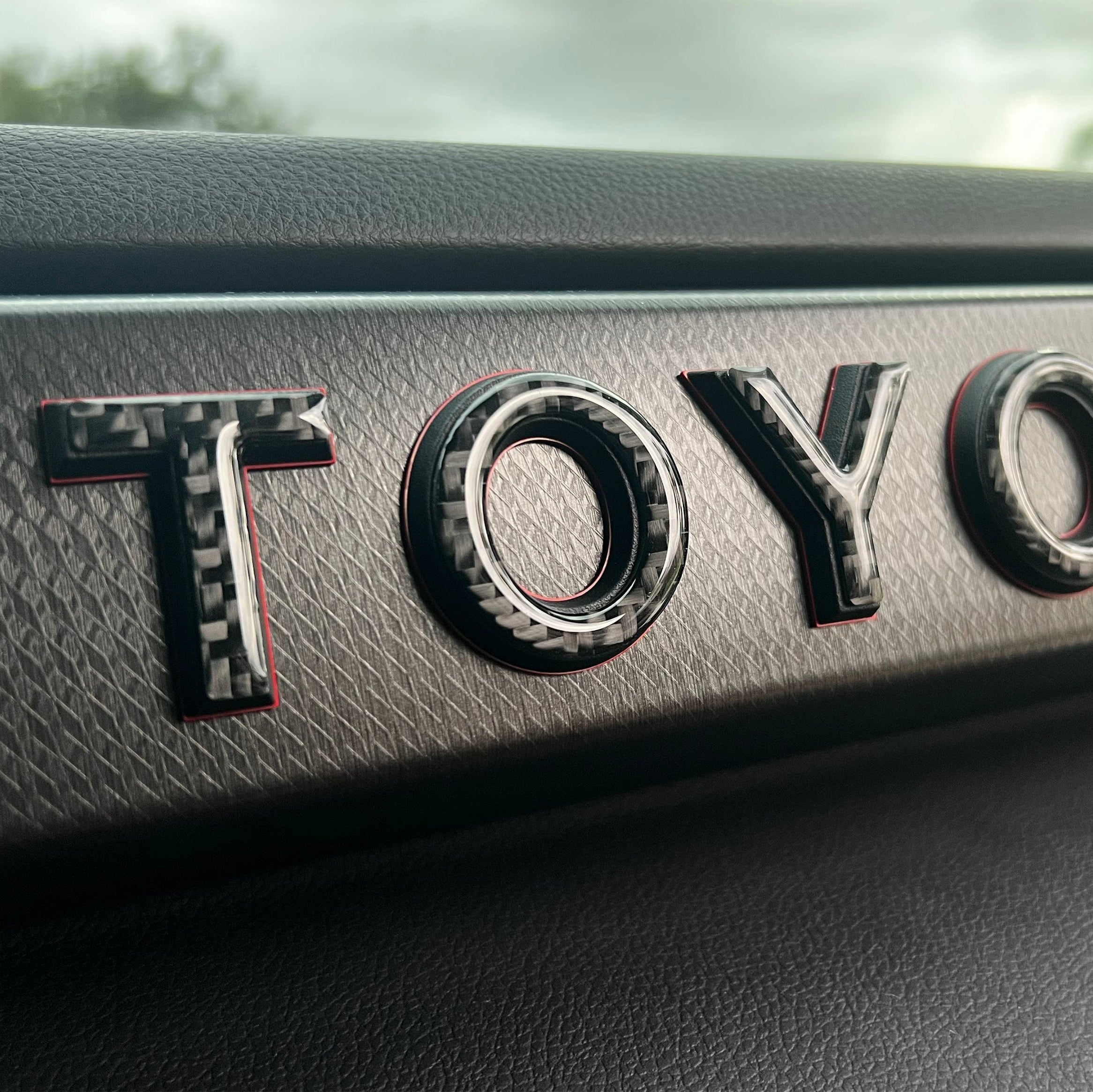 TRD Pro Glovebox Letter Overlays Tundra (2022+) & Sequoia (2023+)