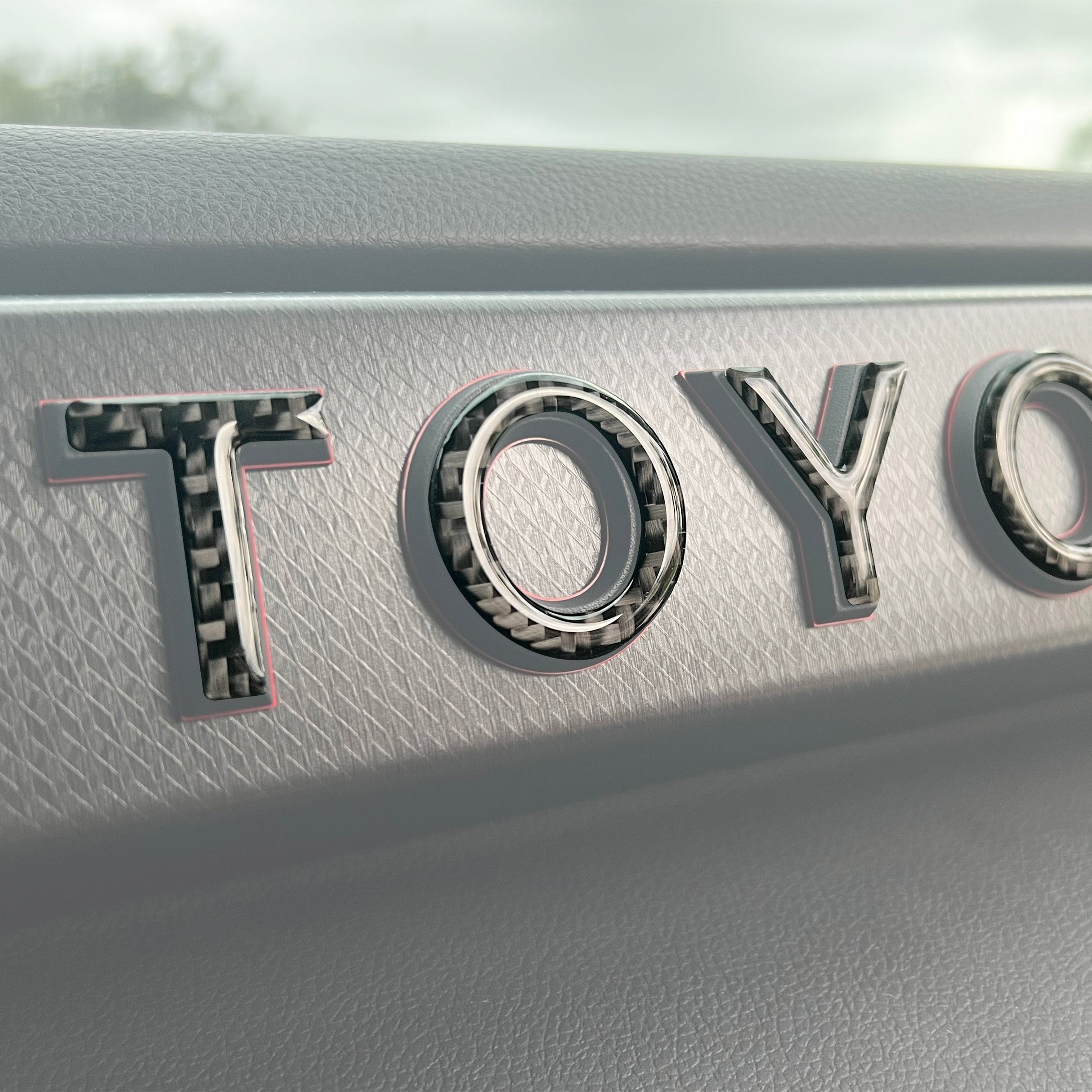 TRD Pro Glovebox Letter Overlays Tundra (2022+) & Sequoia (2023+)