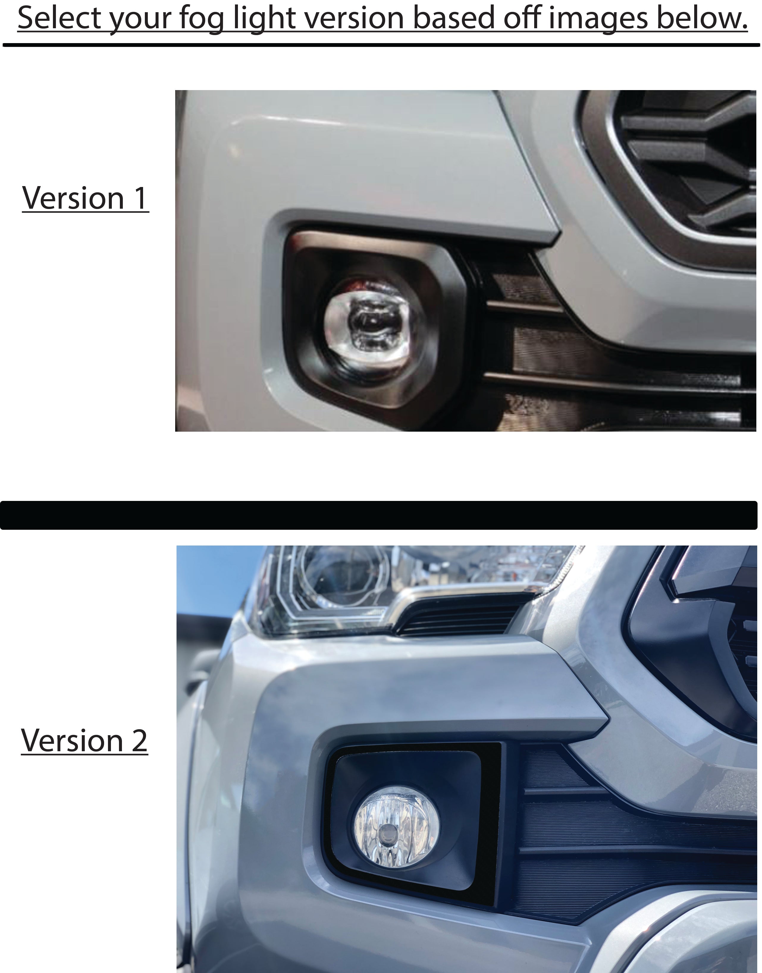 Fog Light Accent Overlays Tacoma (2016-2023)
