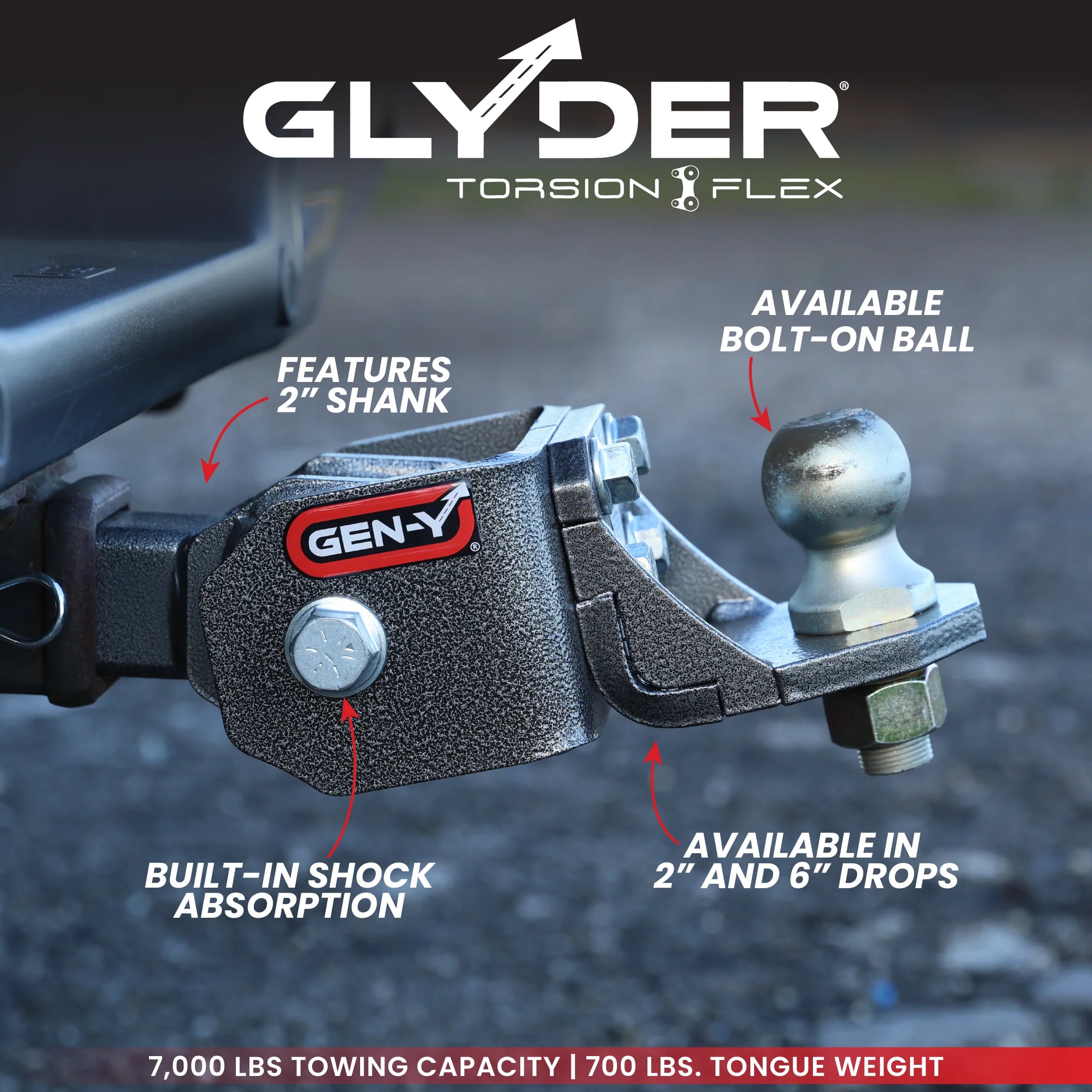 The Glyder 7K Ball Mount Hitch
