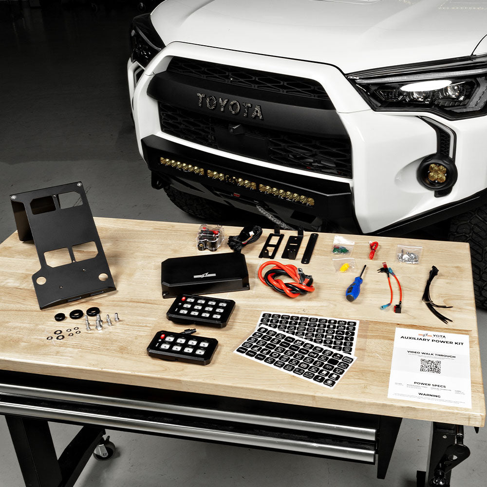 YP2 8 or 12 Button Auxiliary Power Kit + Bracket 4Runner (2014-2024)