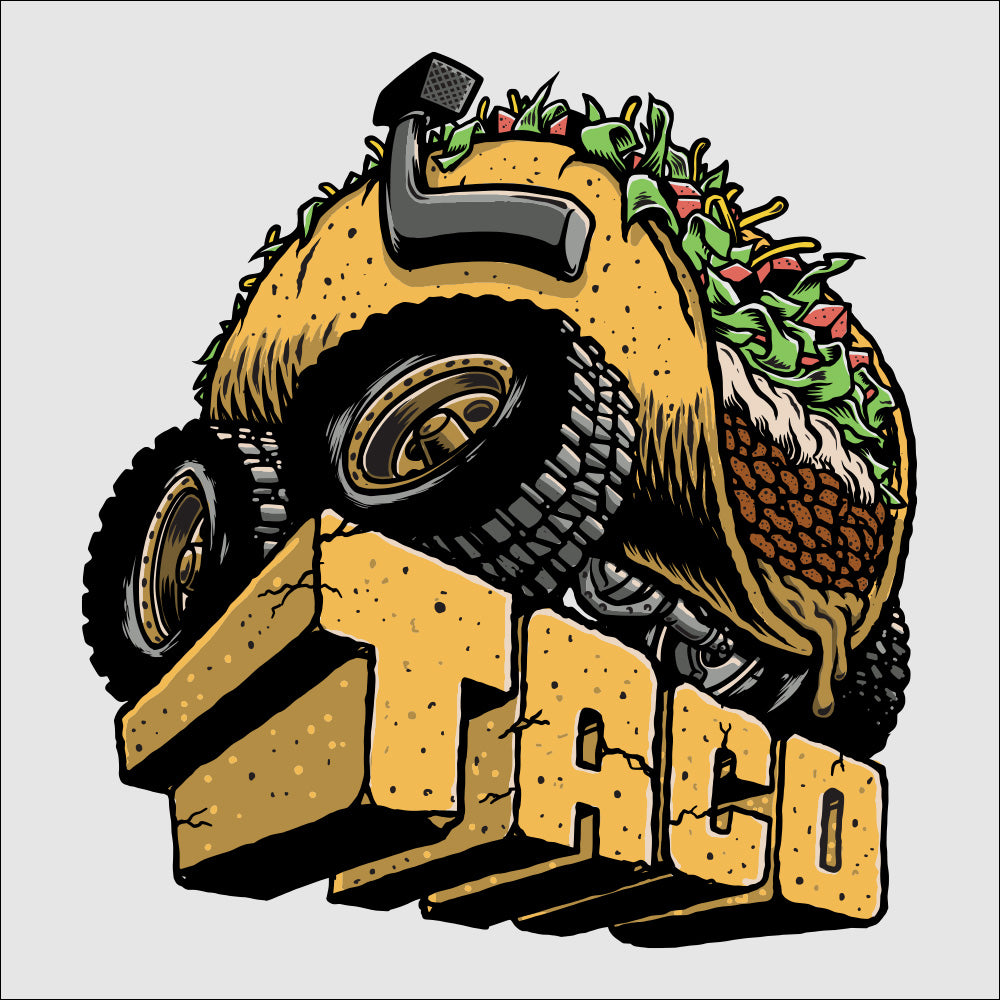 Gnarly Taco Sticker