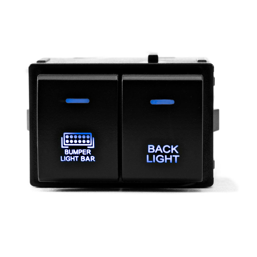 Bumper Light Bar & Backlight Dual Function Switch 4Runner (2010+) & Tacoma (2016+) & Tundra (2007+) & Sequoia (2023+) & Land Cruiser (2024+)