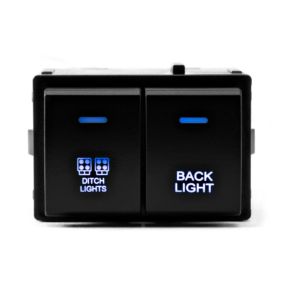 Ditch Light & Backlight Dual Function Switch 4Runner (2010+) & Tacoma (2016+) & Tundra (2007+) & Sequoia (2023+) & Land Cruiser (2024+)