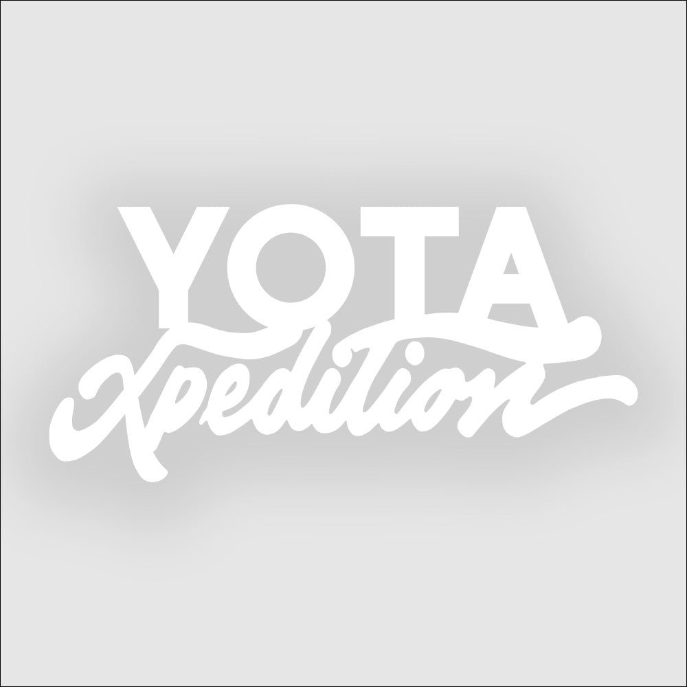 Yota Xpedition Script Sticker