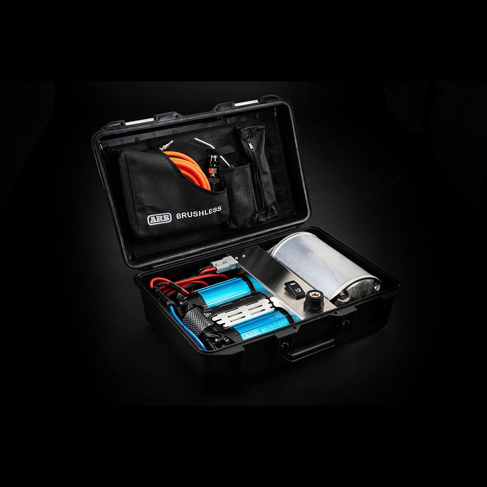 Brushless Twin Motor Portable 12V Air Compressor