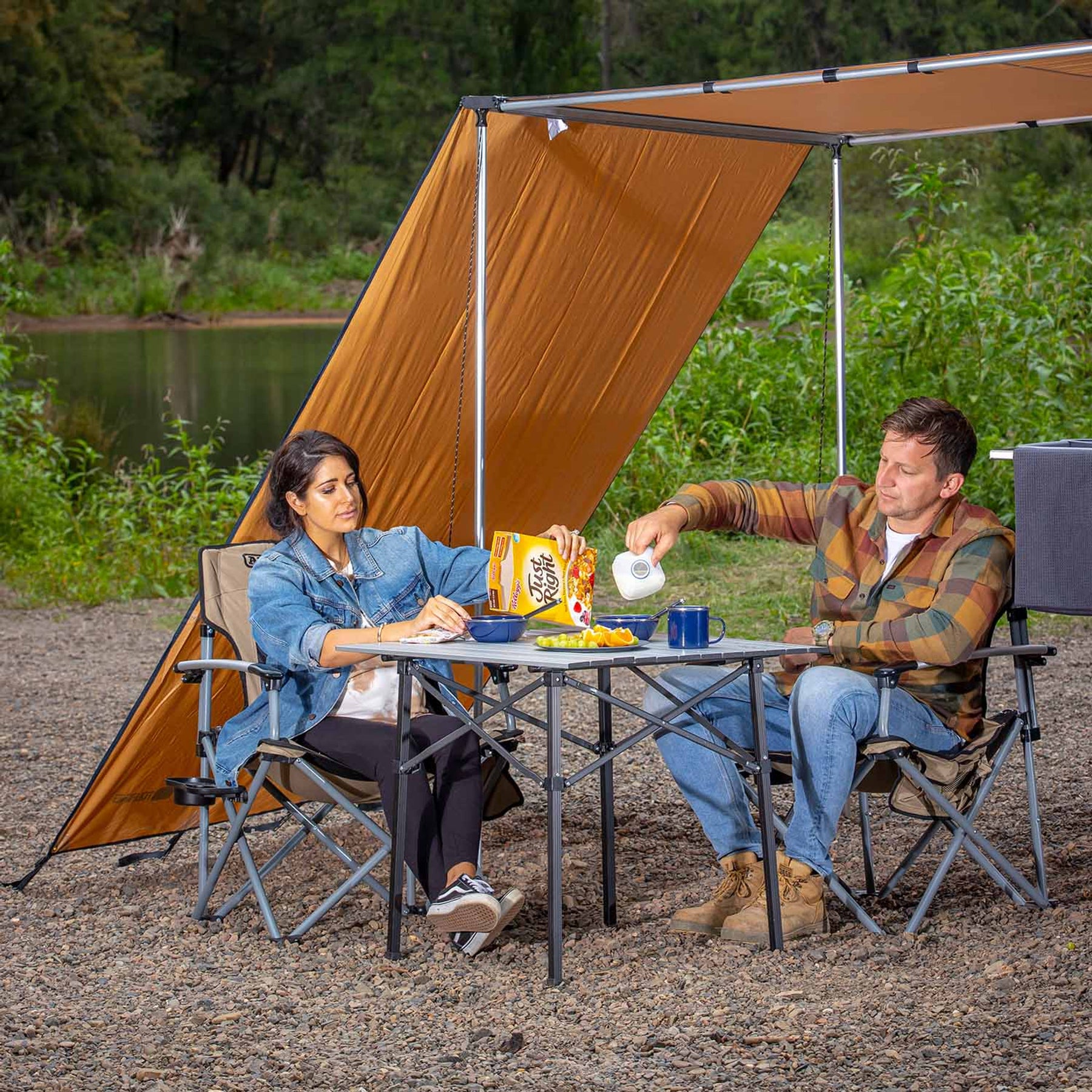 Compact Aluminum Camp Table