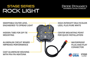 Stage Series RGBW LED Rock Light (4-pack)