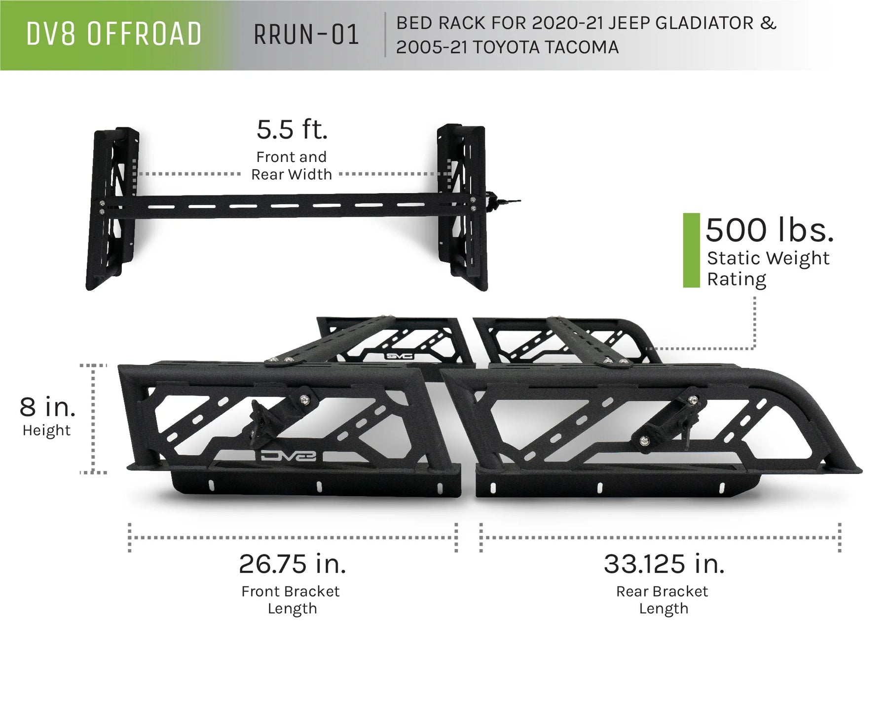 Bed Rack Tacoma (2016-2023)