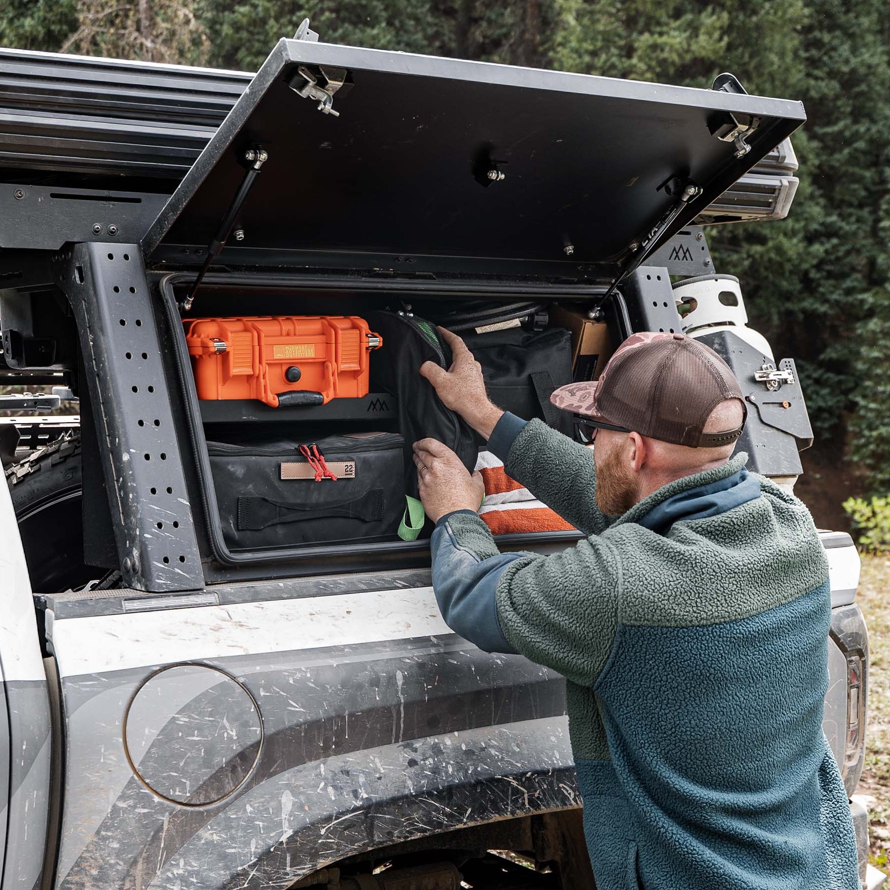 Aluminum Bed Rack Storage Box Tacoma (2016+)