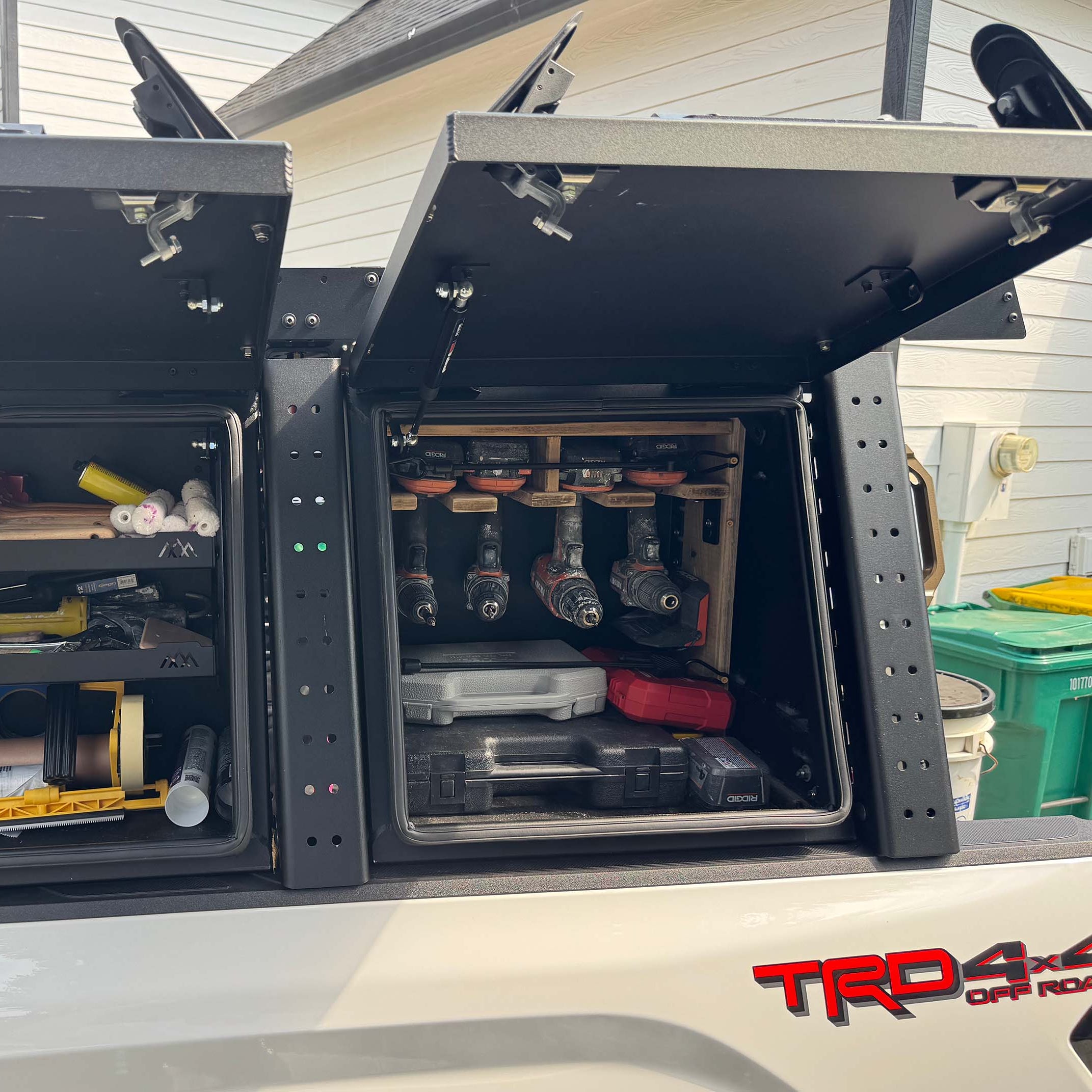 Aluminum Bed Rack Storage Box Tundra 2022-2025